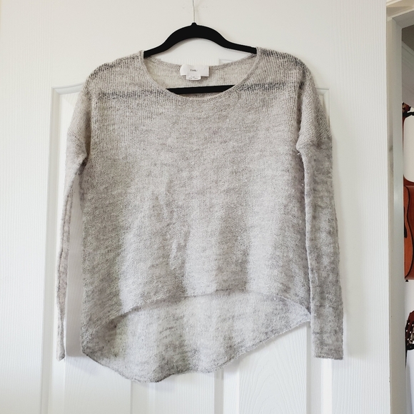 Charli London Alpaca Merino Wool Cozy Gray Knit Sweater S - Picture 2 of 6